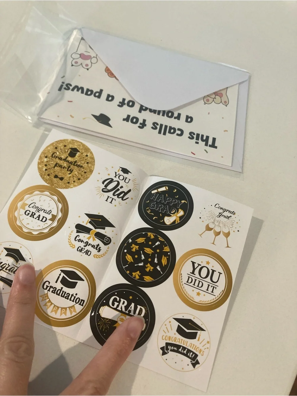 Vet Graduation Card with bonus Sticker Pack